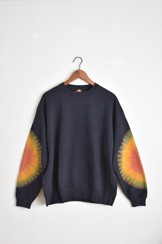 「javara」ELBOW wide sweat -navy-