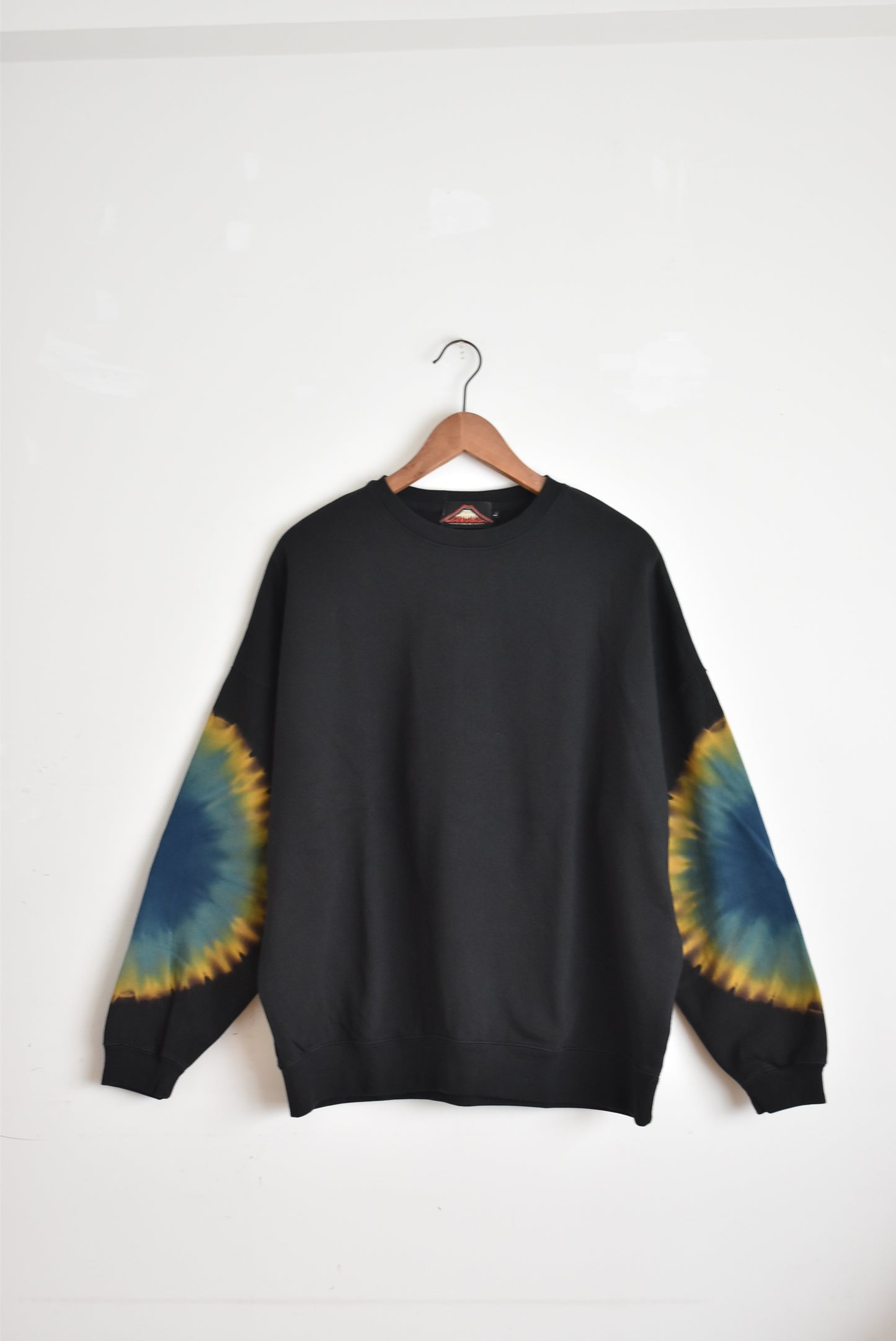 「javara」ELBOW wide sweat -black-