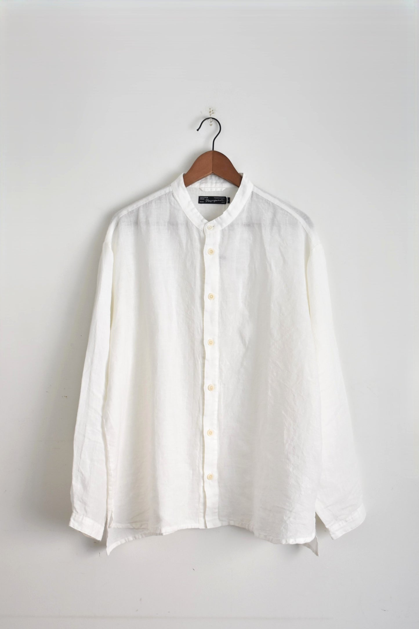 「nasngwam」liberal shirts -white-