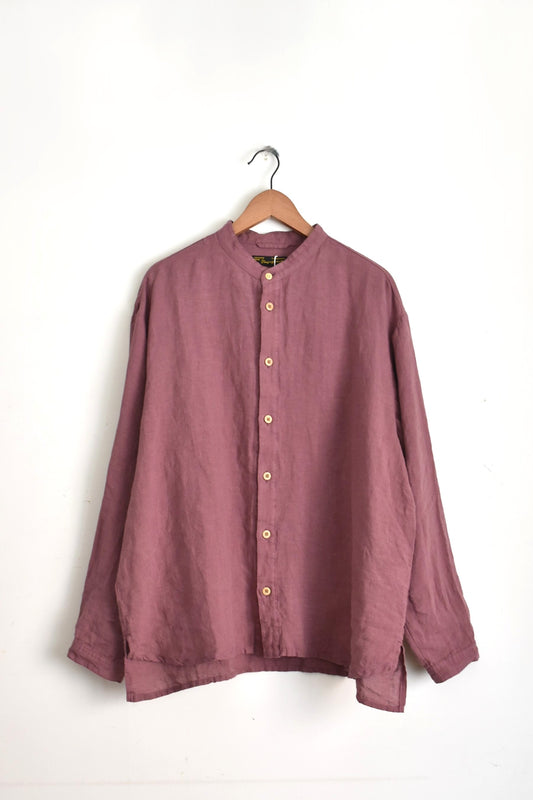 「nasngwam」liberal shirts -smoke purple-