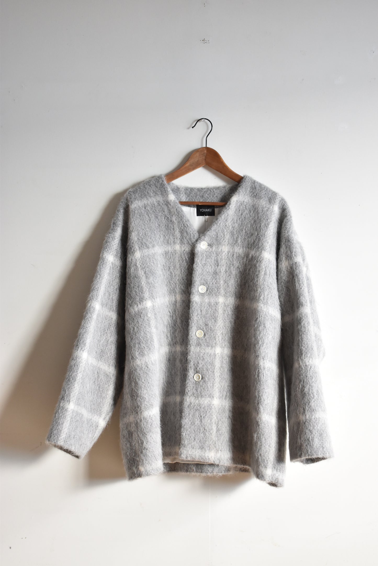 「YOHAKU」short coat -gray-