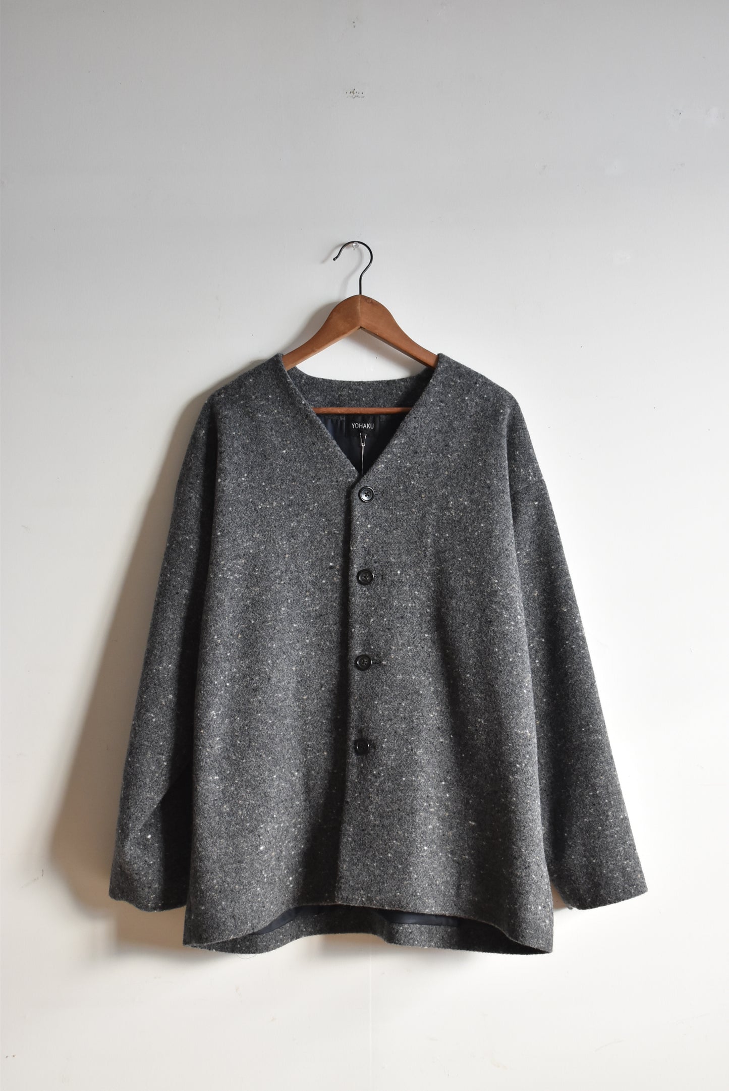 「YOHAKU」short coat -charcoal-