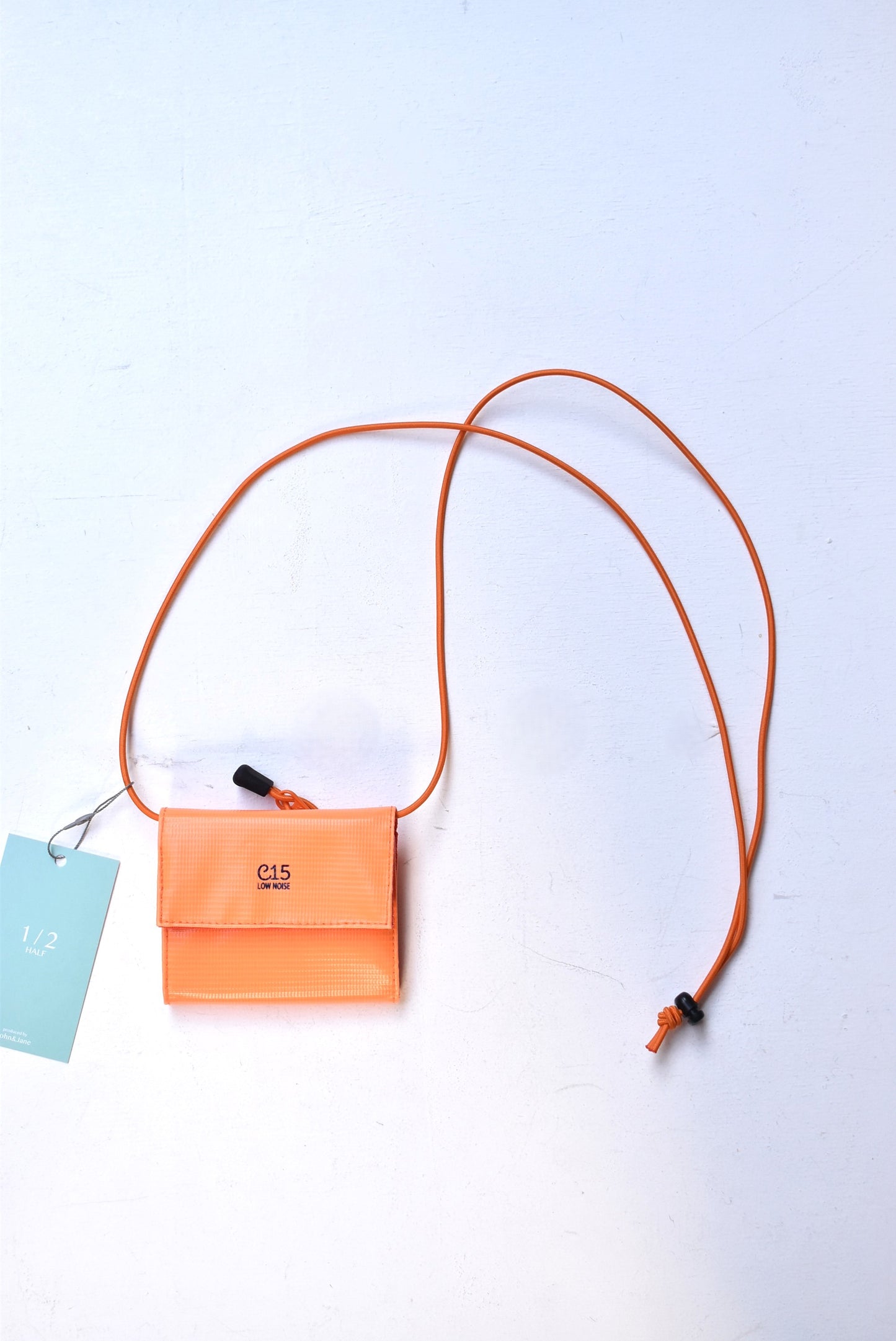 「1/2 HALF」"C-15"tarpolin conpact wallet -orange-