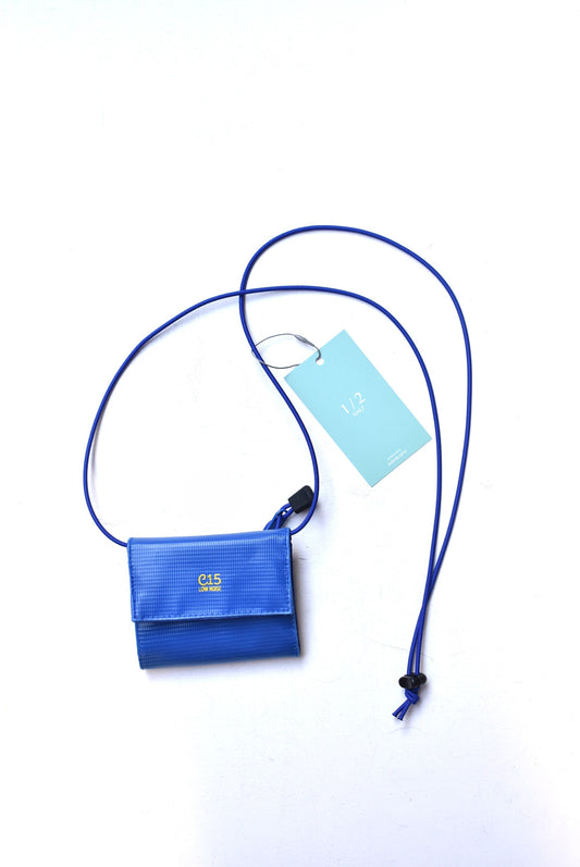 「1/2 HALF」"C-15"tarpolin conpact wallet -blue-