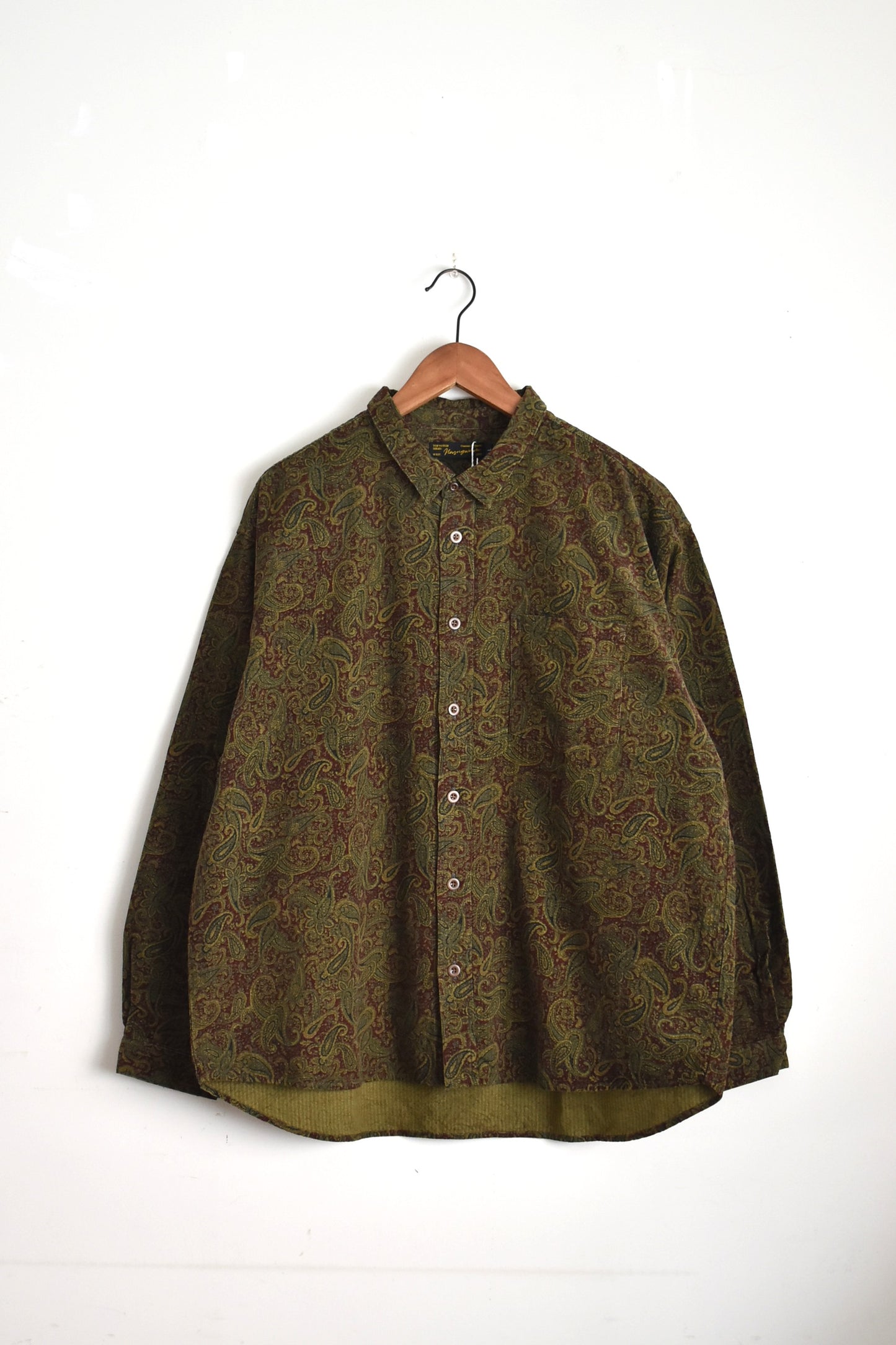 「nasngwam」rage shirts -burgundy-