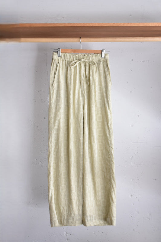 「hunch」cut jacquard easy pants