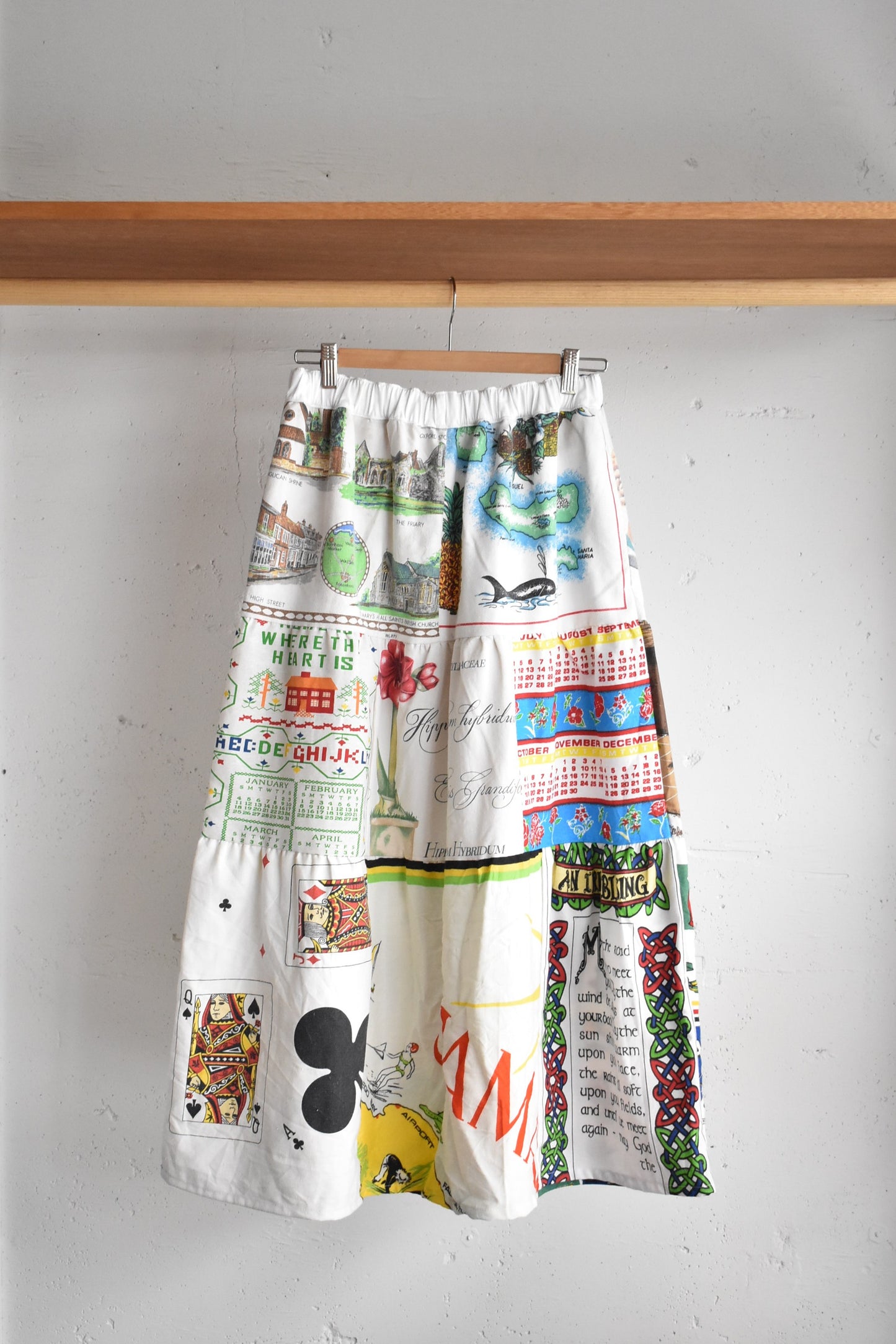 「nasugwam」tapestry tired skirt #1