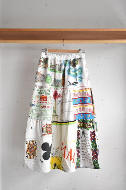 「nasugwam」tapestry tired skirt #1