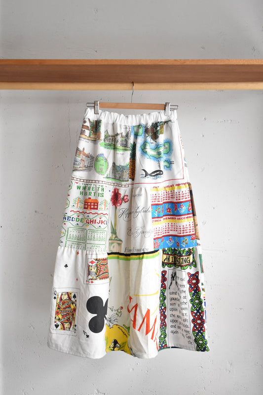 「nasugwam」tapestry tired skirt #1