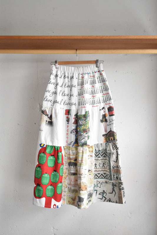 「nasugwam」tapestry tired skirt #3