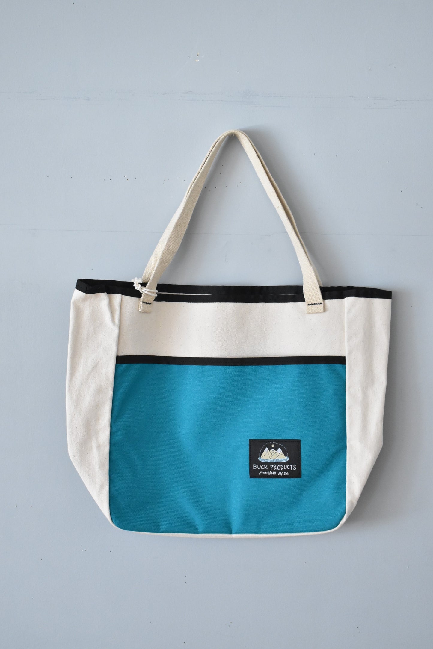 「BUCK PRODUCT」MUB large -white/turquoise-
