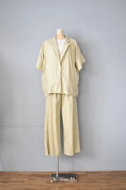 「hunch」cut jacquard s/s jacket