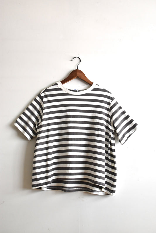 「maillot」border flair s/s Tee -gray- (women)