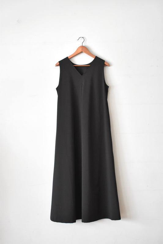 「hunch」ice touch 2way dress -black-