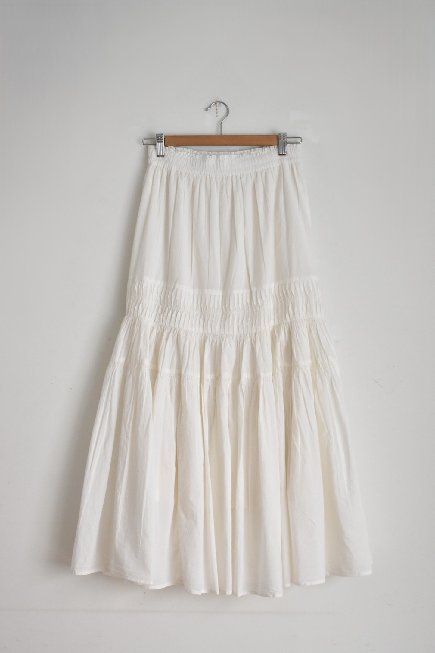 「hunch」tuck gather skirt -off white-