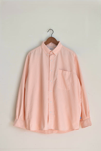 「PAPERSKY」HIKE&BIKE CAVE big stripe shirts -pink-