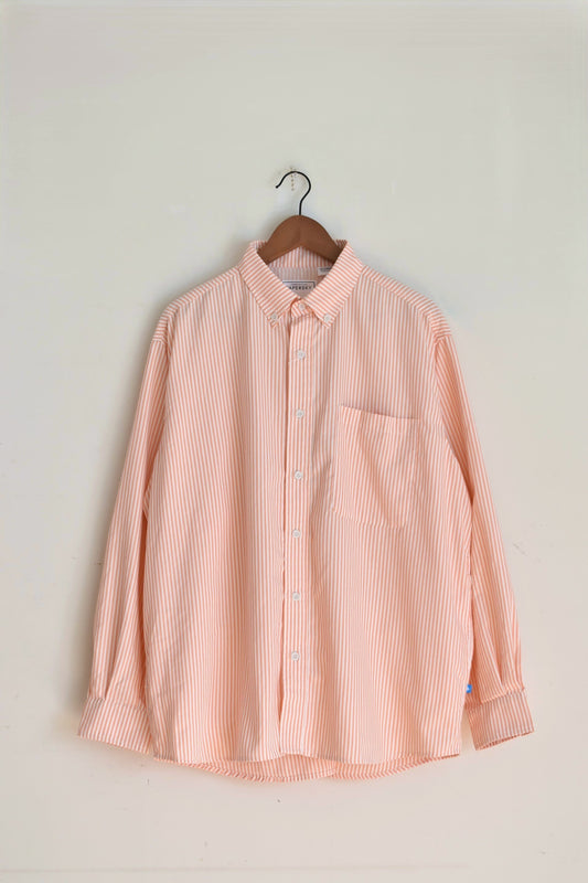 「PAPERSKY」HIKE&BIKE CAVE big stripe shirts -pink-