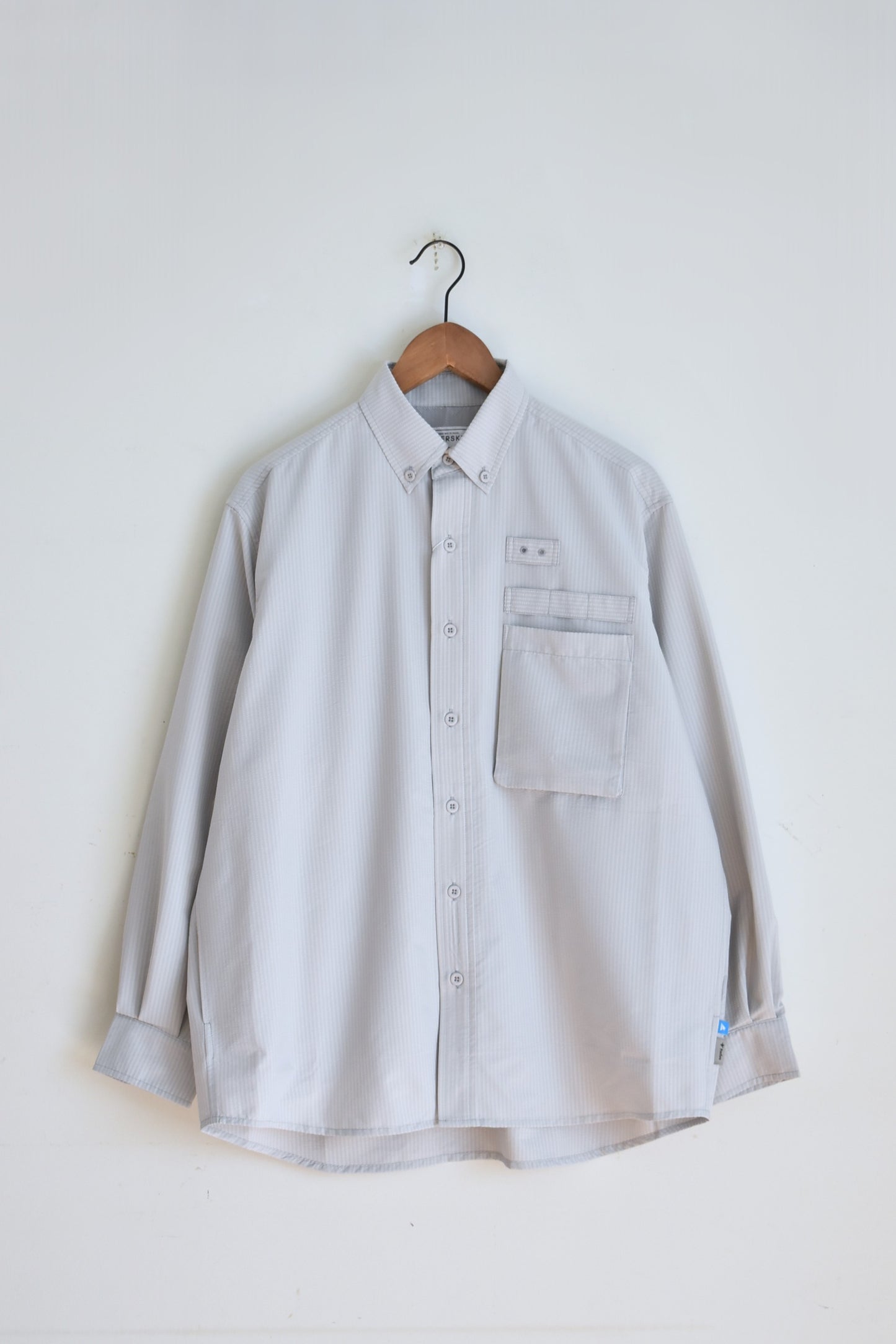 「PAPERSKY」HIKE&BIKE CAVE big shirts with Foxfire -light gray-