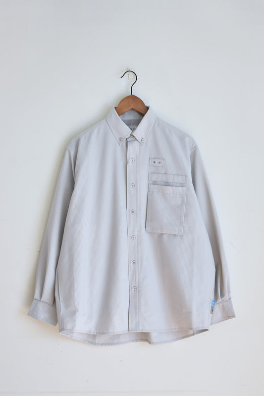 「PAPERSKY」HIKE&BIKE CAVE big shirts with Foxfire -light gray-