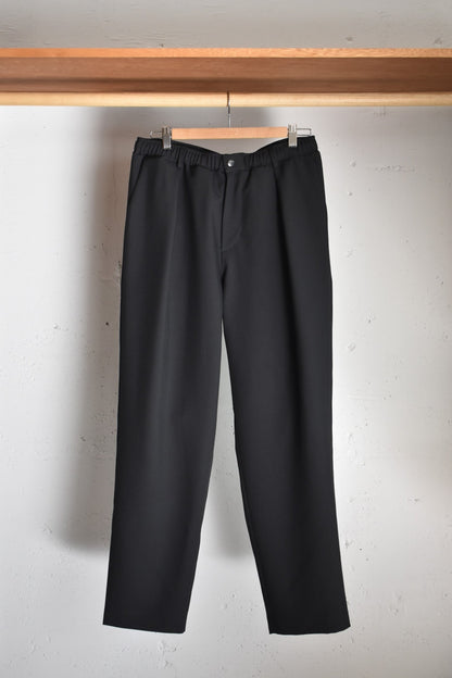「soglia」relaxing melange pants -black-