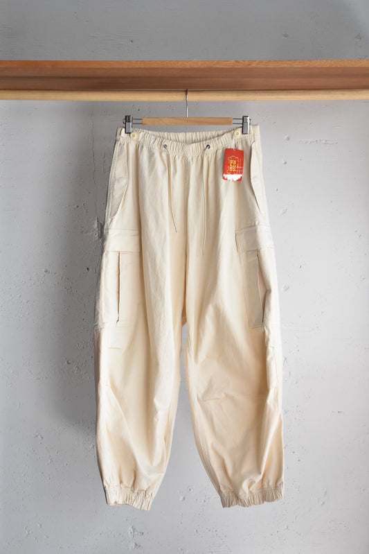 「IMPRESTORE」"Randy" ripstop easy trousers -light beige-