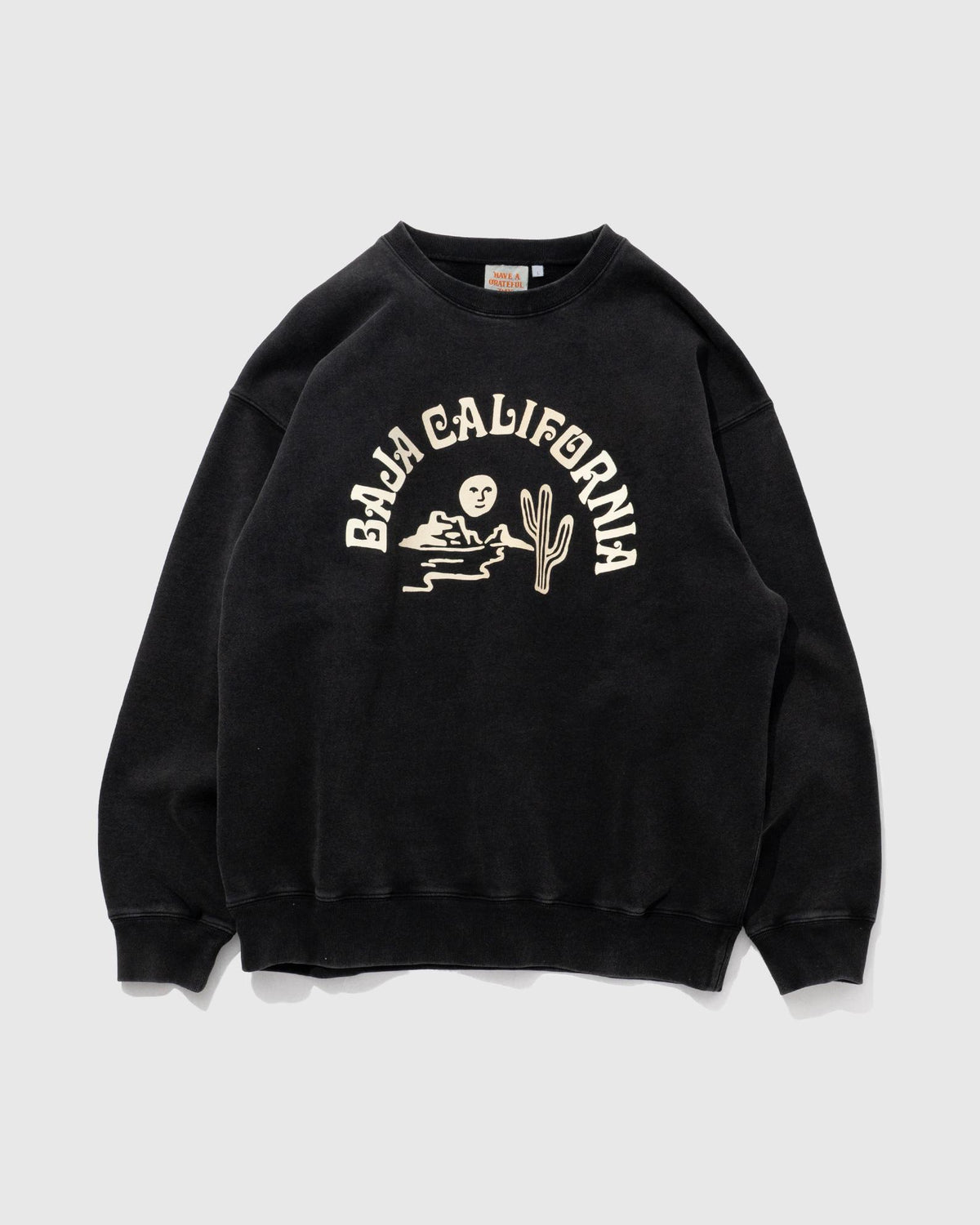「HAVE A GRATEFUL DAY」BAJA CARIFORNIA sweat -vintage black-